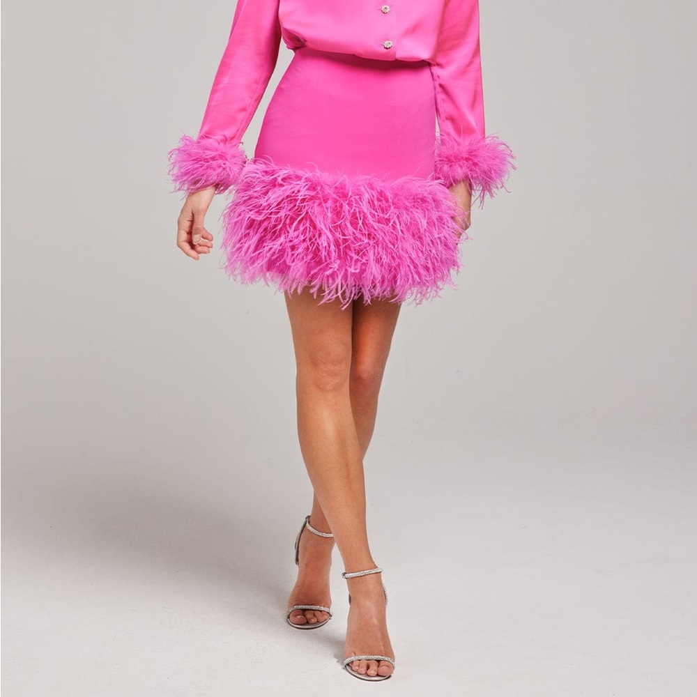 Nadine Merabi Pink Mia Skirt